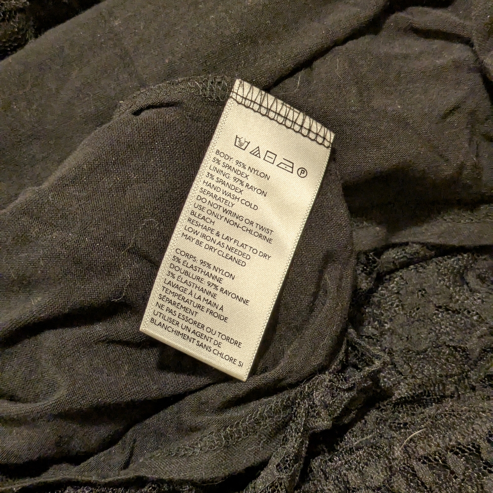 Cute Gothy Black Lace Dress by Kimchi Blue | Women's M - Picture 6 of 7